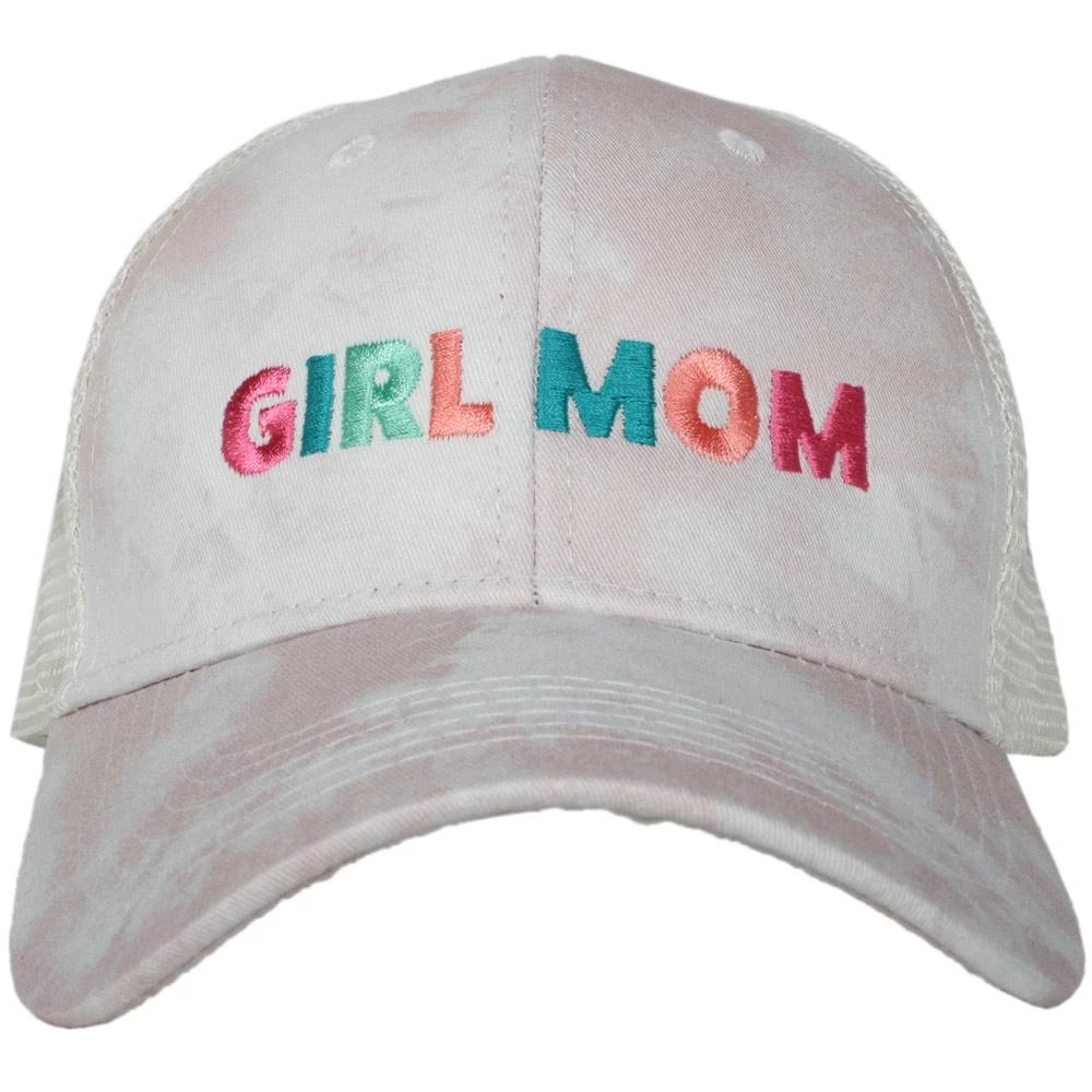 Katydid Girl Mom Tie Dye Trucker Hats (Multicolored) Tie Dye Collection