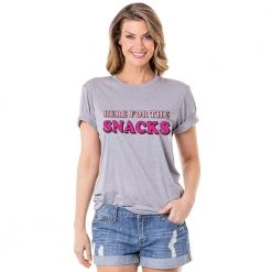 Katydid New Here For The Snacks Graphic Print T-Shirt