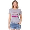 Katydid Here For The Wine Printed T-Shirt