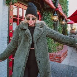 Katydid Fall & Winter Teddy Sherpa Jacket Or Coat With Pockets