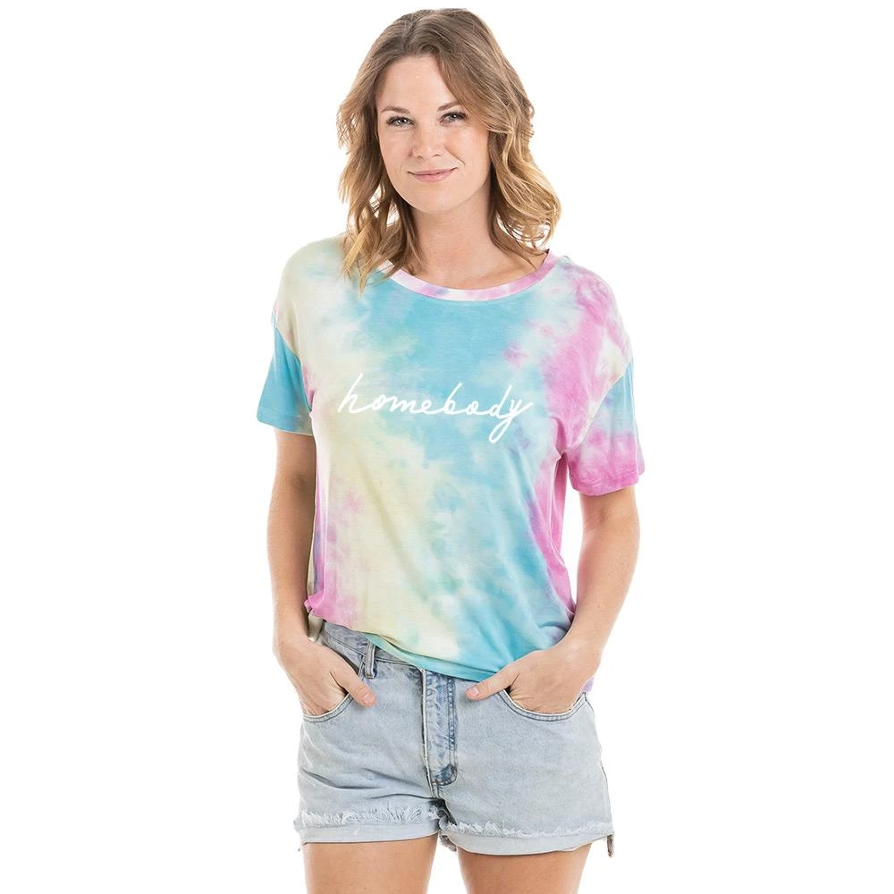 Katydid Homebody Women’s Tie Dye Graphic T-Shirt