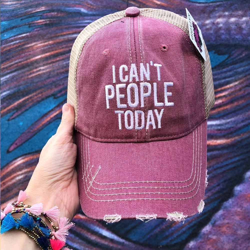 Katydid Weekend Vibes Collection I Can't People Today Trucker Hat