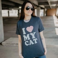 Katydid Weekend Vibes Collection I Love My Cat T-Shirts