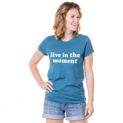 Katydid Live In The Moment Graphic Printed Tee