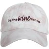 Katydid Tie Dye Collection It's The Wine For Me Tie Dye BASEBALL Cap