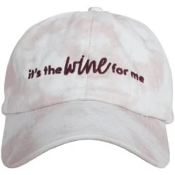 Katydid Tie Dye Collection It's The Wine For Me Tie Dye BASEBALL Cap