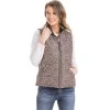 Katydid Leopard Reversible Puffer VEST With Pockets