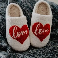 Katydid Weekend Vibes Collection Love Heart Slippers