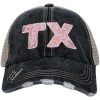 Katydid TX PINK Leopard Women's Trucker Hats State Love Collection