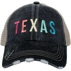 Katydid State Love Collection TEXAS Women's Trucker Hats - Multicolored