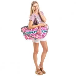 Katydid Weekend Vibes Collection Fuchsia And Pink Weekender Bag