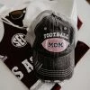 Katydid Mom Life Collection Pink Football Mom Trucker Hats