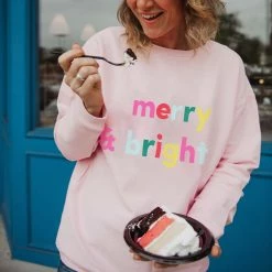 Katydid Merry And Bright Corded Sweatshirt