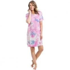 Katydid Tie Dye Collection Lilac And Purple Tie Dye T-Shirt Dress