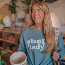 Katydid Plant Lady Corded Pullover Sweatshirt