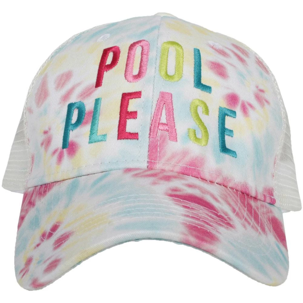 Katydid Tie Dye Collection Pool Please TIE DYE Trucker Hat