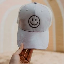 Katydid Happy Face Collection Happy Face Tie Dye Trucker Hats (Purple)