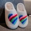 Katydid Rainbow Heart Slippers