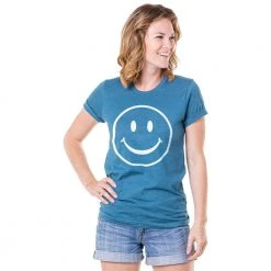 Katydid Happy Face Printed Tee Shirt