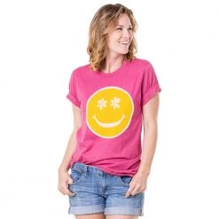 Katydid New Flower Eye Happy Face Printed T-Shirt