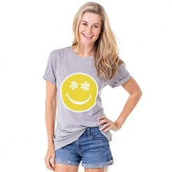 Katydid New Flower Eye Happy Face Printed T-Shirt