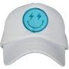 Katydid Turquoise Lightning Happy Face Foam Trucker Hat
