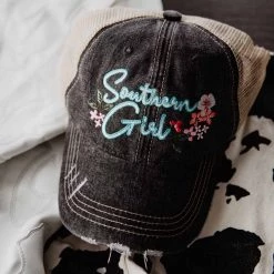 Katydid Southern Girl FLOWERS Women's Trucker Hat Trucker Hats