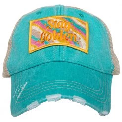 Katydid New Stay Golden Trucker Hat