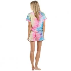 Katydid Pink, Yellow, And Blue Tie Dye Loungewear Set Tie Dye Collection