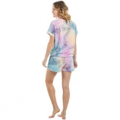 Katydid Fuchsia, Teal, And Yellow Tie Dye Loungewear Set Tie Dye Collection