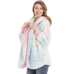 Katydid Tie Dye Lightweight BODY WRAP With Hoodie And Pockets Tie Dye Collection