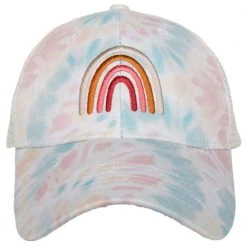Katydid Rainbow Tie Dye Trucker Hat
