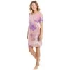 Katydid Orange And Purple Tie Dye T-Shirt Dress