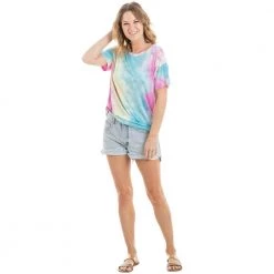 Katydid Blue, Pink, And Yellow Tie Dye T-Shirt