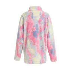 Katydid Tie Dye Collection Tie Dye Faux Fur Women's Sherpa Pullover (#3)