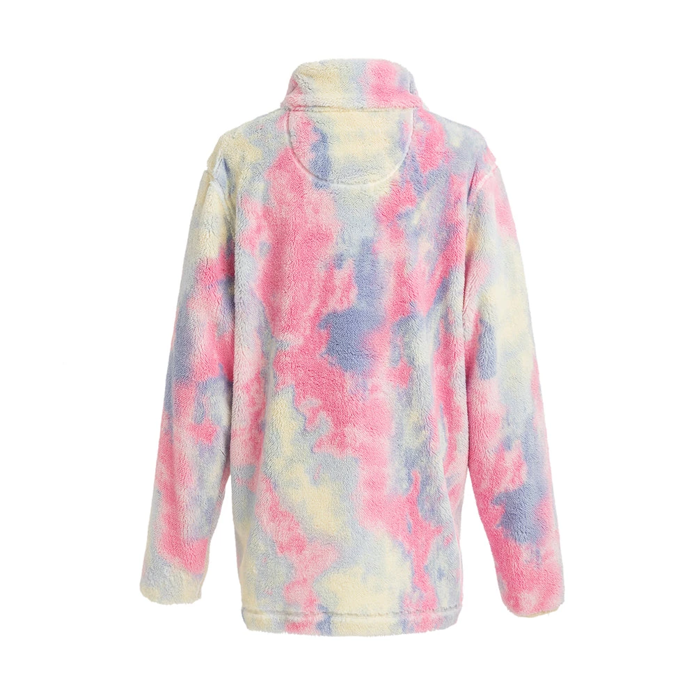Katydid Tie Dye Collection Tie Dye Faux Fur Women's Sherpa Pullover (#3)