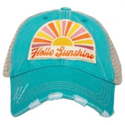 Katydid Hello Sunshine Trucker Hat New
