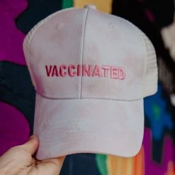 Katydid Vaccinated Tie Dye Trucker Hat