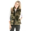 Katydid Camo Faux Fur Vest